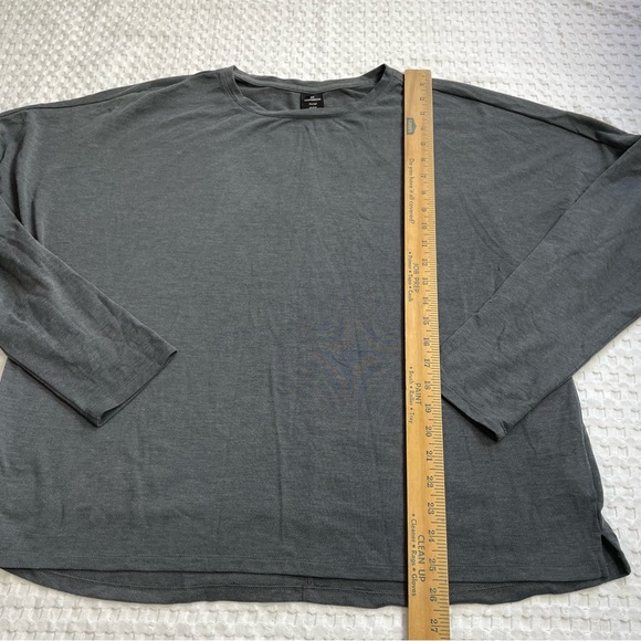 REI Long Sleeve Shirt XL Womens Athletic Hiking Boxy Drop Shoulder Gray - Picture 5 of 6